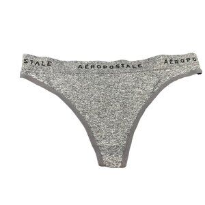 Aeropostale Women’s Size Medium Panty Thong Seamless Grey New Without Tags
